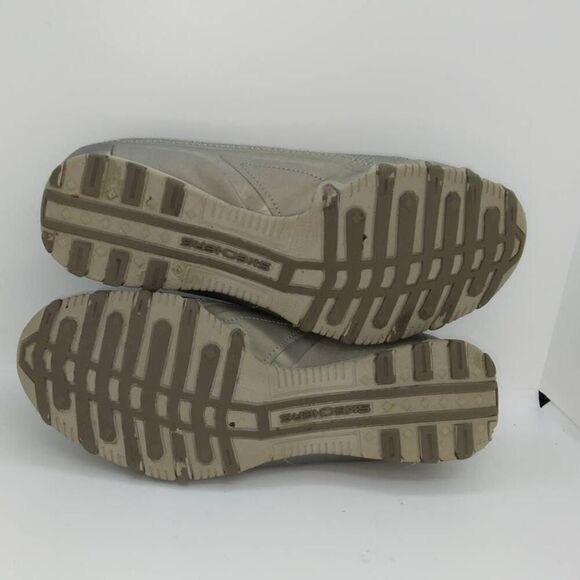 Skechers Active Women's Pre-owned Leather & Textile Gray Walking Sneakers- sz. 8 - Picture 5 of 6
